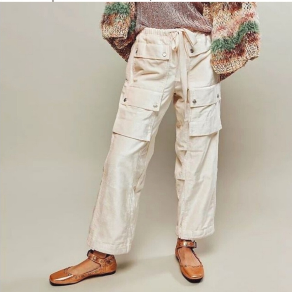 Free People velvet utility pants